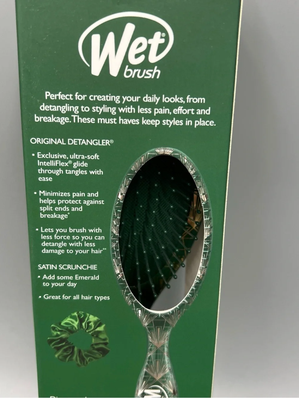 Wicked Wet Brush Totally Ozmopolitan  Detangler & Bow Clip. Hair Brush